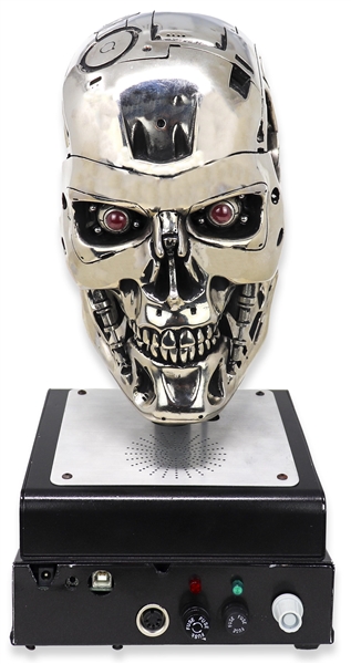 Life Sized Terminator Animatronic Head Made for ''Terminator 2: Judgment Day'' & Possibly Screen-Used -- Owned by Stan Winston